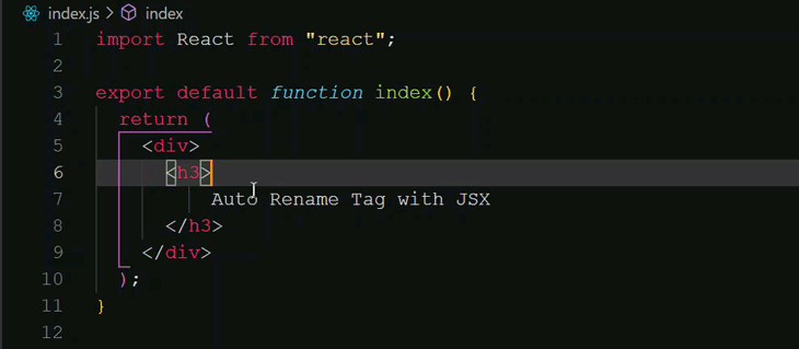 React-JSX-Auto-Rename-Tag